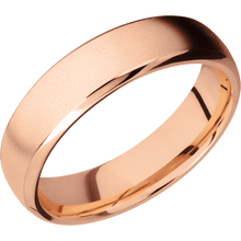 14K Rose Gold + Bead , Polish Finish