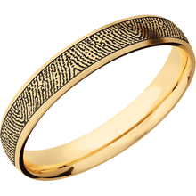 10K Yellow Gold + Satin Finish