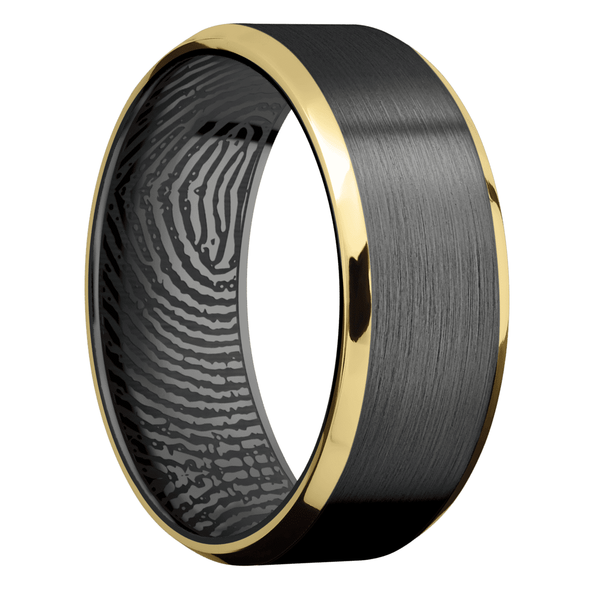 Metal Inlayed Rings Metal Inlay Fingerprint Ring – LegacyTouch
