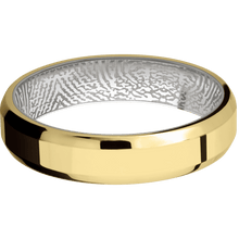 18K Yellow Gold + Polish , Polish Finish + Platinum