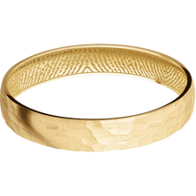 10K Yellow Gold + Hammer Finish