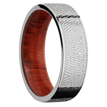 14K White Gold + Polish Finish + Padauk
