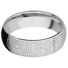 Cobalt Chrome Fingerprint Ring