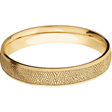 10K Yellow Gold + Bead Finish