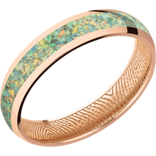 14K Rose Gold + Polish Finish