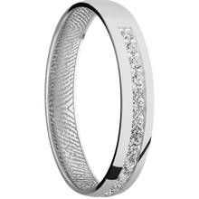 18K White Gold + Polish Finish