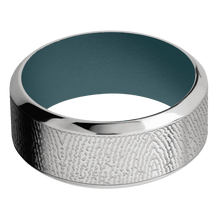 Stainless Steel + Satin , Polish Finish + Stone Blue