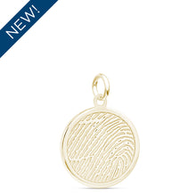 Yellow Gold Disc Charm