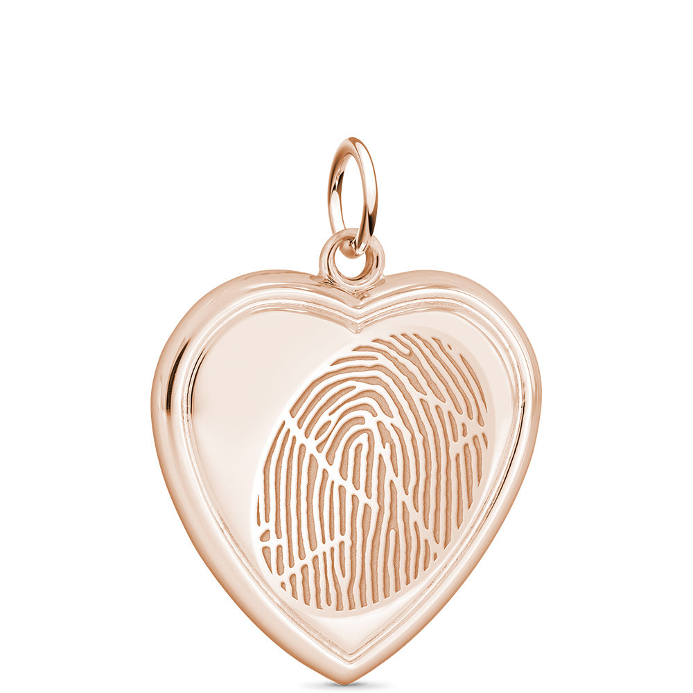 14k Rose Gold Heart Pendant
