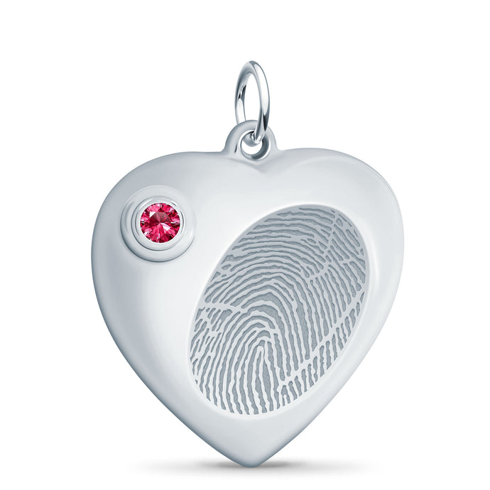 Sterling Silver Heart Cremation Urn Pendant