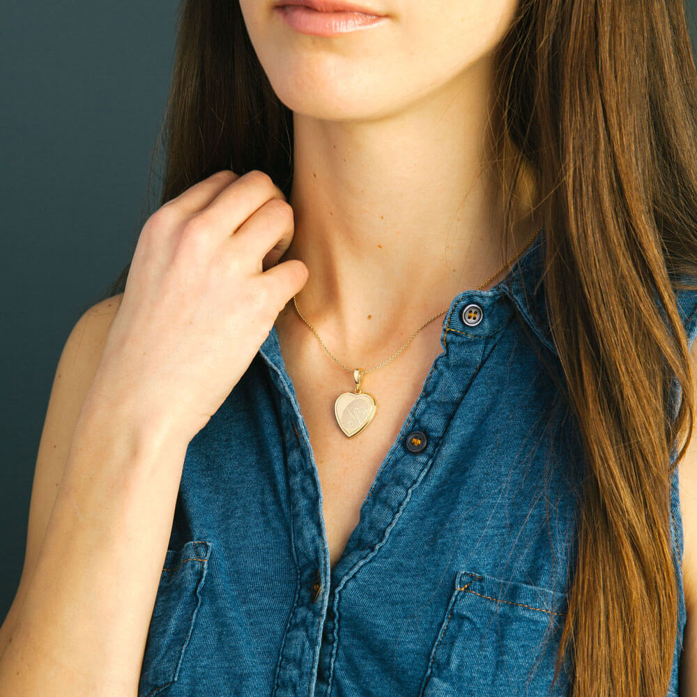 14k Yellow Gold Heart Pendant – LegacyTouch