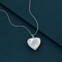 Sterling Silver Heart Cremation Urn Pendant
