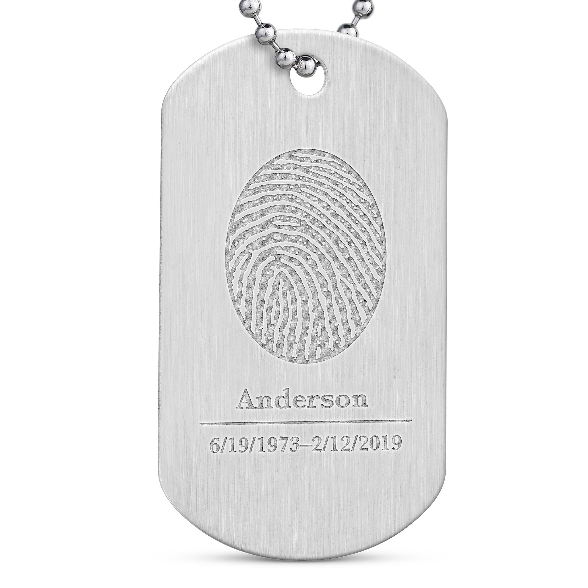 Stainless Steel Military Dog Tag Set Halloween Costume