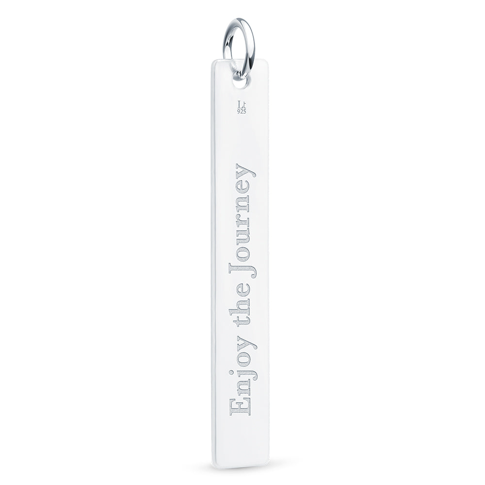 Sterling Silver Vertical Bar Pendant – LegacyTouch